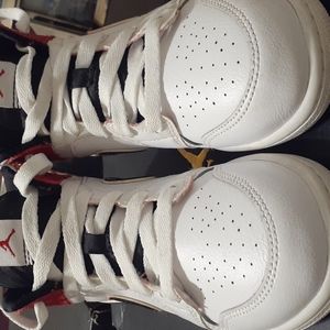 Black, Red and White Air Jordans Size 2Y